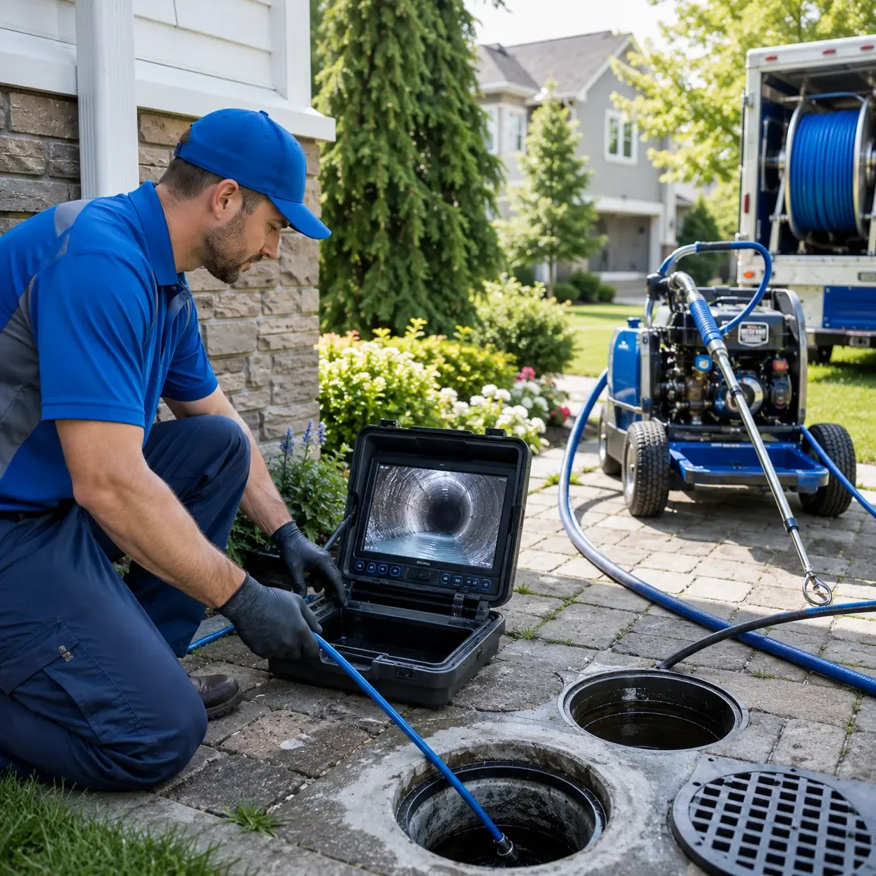 Outdoor drain cleaning professionals serving Hertel, WI